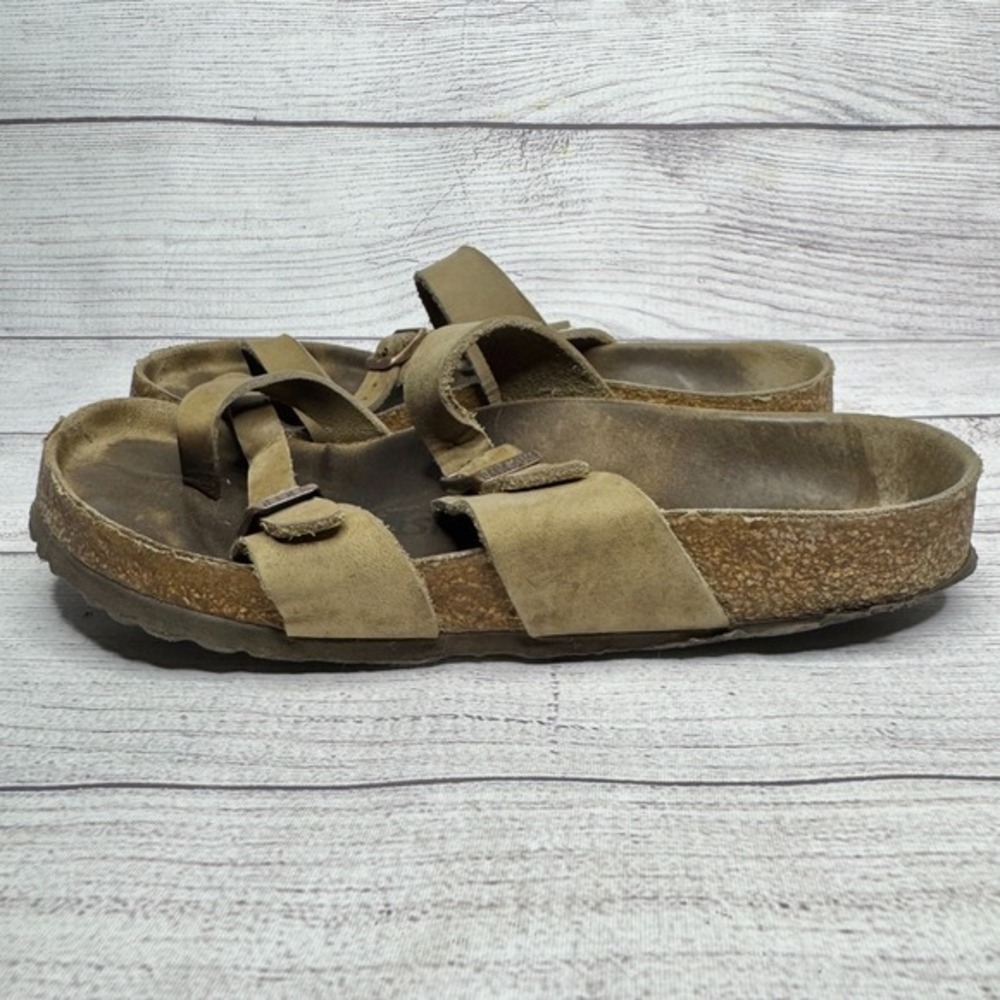 Birkenstock Leather Strap‎ Sandals EU 36 US 5.5 Adjustable Buckle Slides Comfort